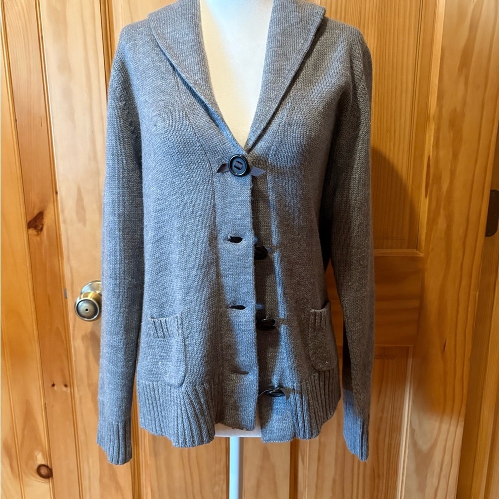 Kim Rogers Grey Button-Up Cardigan